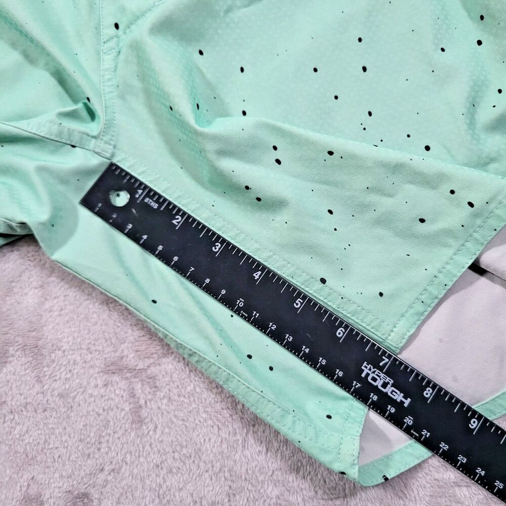 Legends Luka Lined Shorts Mens Medium Mint Green Splatter Athletic Running Gym - Picture 4 of 8